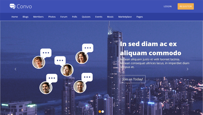 phpFox theme Convo by TemplateMechanic
