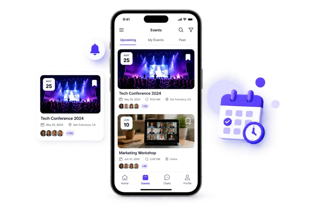 Events on Mobile