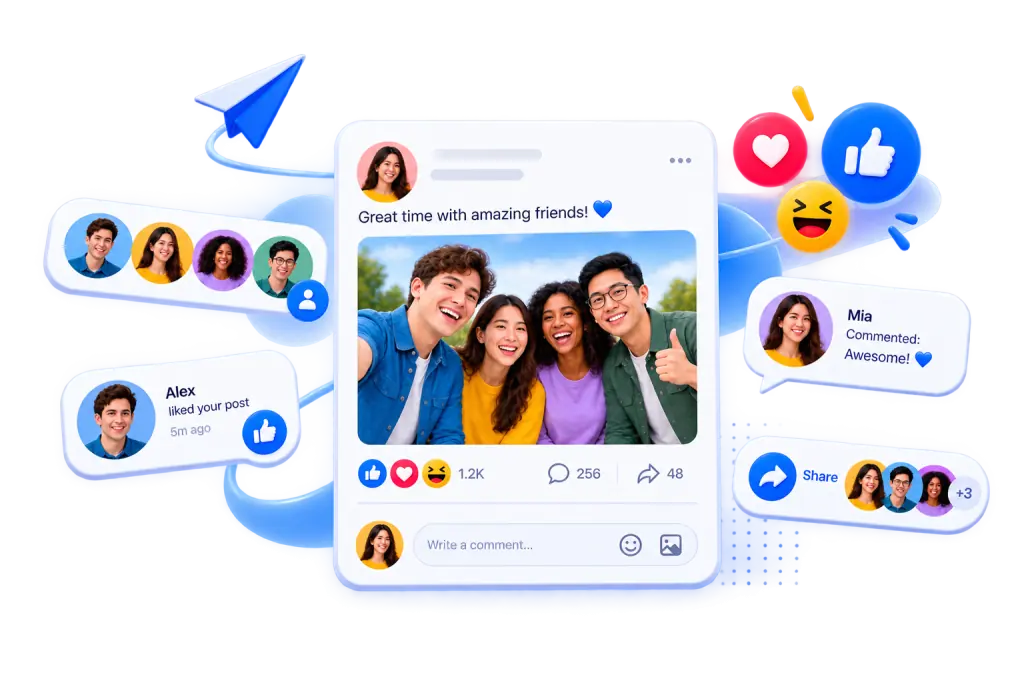 Social Network Features preview