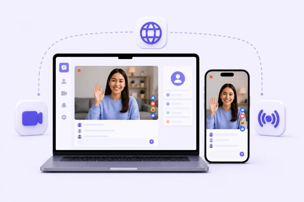 Go Live on Web or Mobile